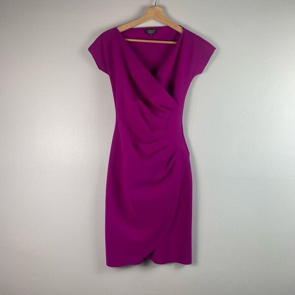 Chiara Boni La Petite Robe Gathered V Neck Midi Dress - Picture 1 of 13